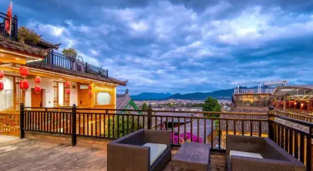 Tianmu Yunju·Retro Xiangyun Ancient City Panoramic View Light Luxury Beauty Suite, Забронировать Отель Лицзян Юньнань, рядом с Улица Сквер-стрит Древнего города Даянь