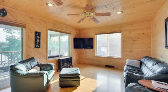 Коттедж Lakefront Birchwood House w/ Deck + Fire Pit!