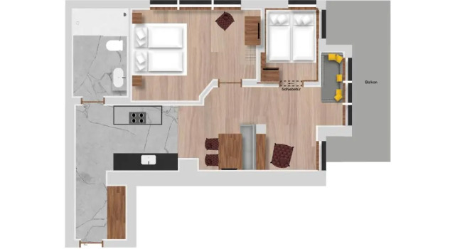 Апартаменты с 2 комнатами Hofgut Wagrain Apartment & Lifestyle Resort