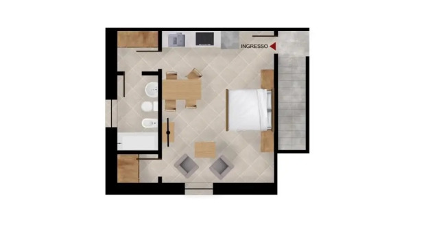 Студия Residenza Corte Casara