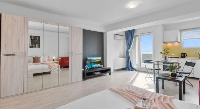 Studio Flat in Airport Residence, Rezerwuj Apartament Hotele w Ilfov z parkingiem, Parking