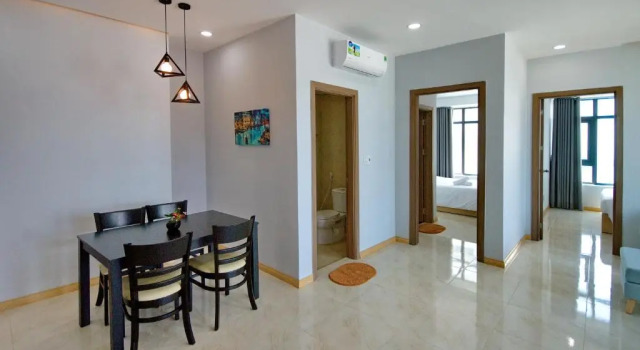Апартаменты с 2 комнатами с частичным видом на море Beachfront House Nha Trang