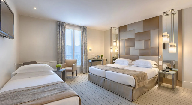Трёхместный семейный номер Standard Hôtel A La Villa des Artistes