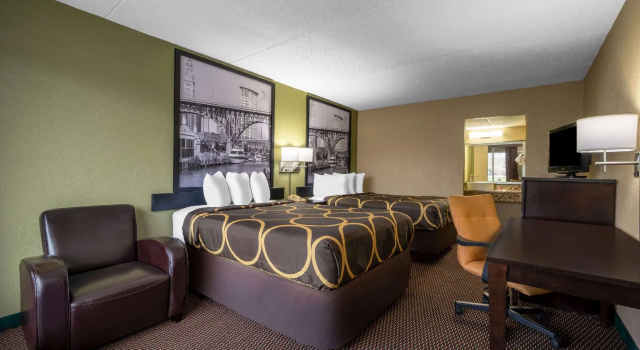 Четырёхместный номер Standard Super 8 by Wyndham Perrysburg-Toledo