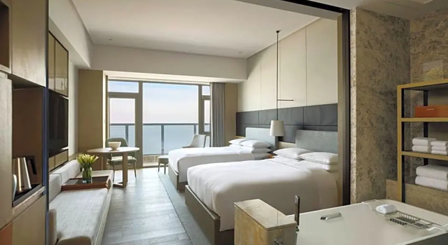 Двухместный номер Standard с видом на океан Yantai Marriott Hotel