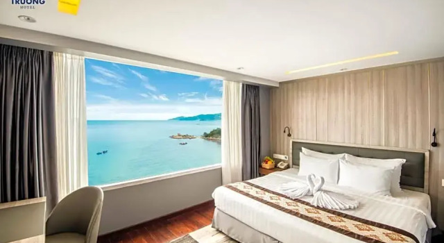 Двухместный номер Deluxe с частичным видом на море Truong Hotel