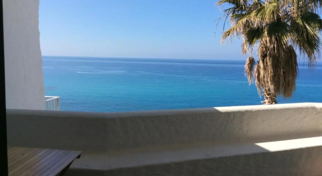 Habitación triple De lujo con balcón y con vista al mar Lisca Bianca Tropea