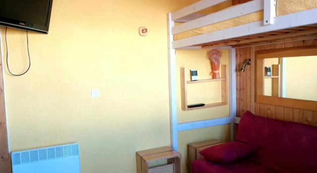 Studio in Plagne Village, With Wonderful Mountain View and Furnished B