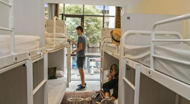 Кровать в общем номере Pars Tailors Hostel