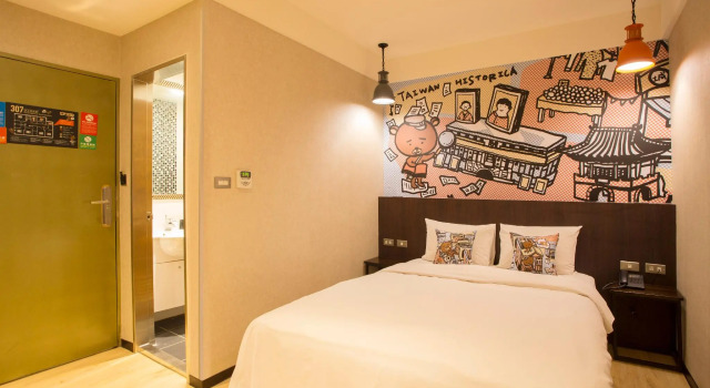 Двухместный номер Economy Just Live Inn-Taipei Station