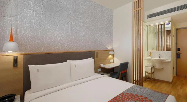 Кровать в общем номере Holiday Inn Express Hyderabad Banjara Hills by IHG