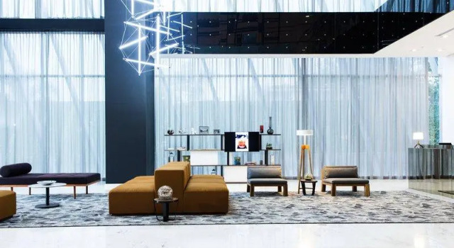 Кровать в общем номере AC Hotel by Marriott Guadalajara Mexico