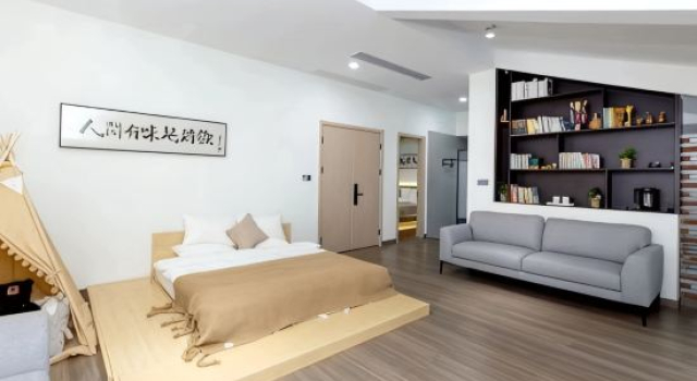 Кровать в общем номере Yunyiyuan Homestay
