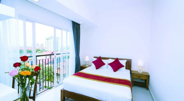 Апартаменты с 2 комнатами с балконом Sun Apartment