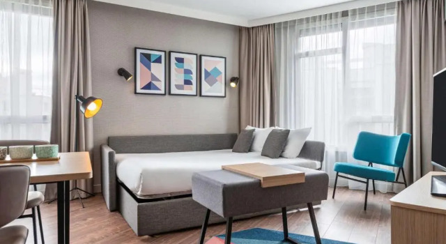 Апартаменты Superior c 1 комнатой с балконом Aparthotel Adagio Paris Suresnes Longchamp