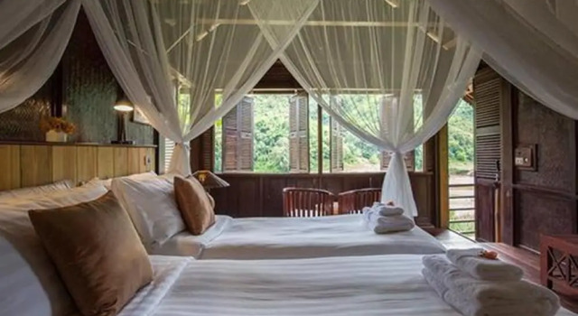 Двухместный номер Standard Mekong Cruises - The Luang Say Lodge & Cruises - Huay Xai to Luang Prabang
