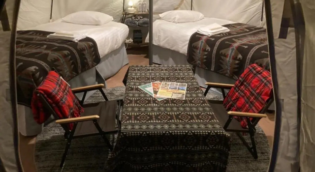 Тент с видом на горы TOCORO. Mt.Fuji CAMP&GLAMPING