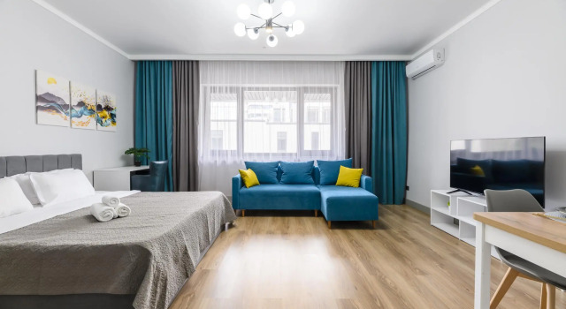 Almaty Apartments (Алматы Апартментс) в микрорайоне Самал-3
