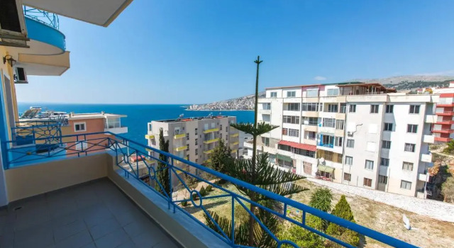 Standard Dreier Zimmer mit Balkon und mit eingeschränktem Meerblick Blue Saranda Hotel