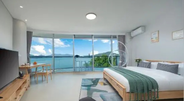 Люкс с 3 комнатами с видом на озеро Huangshan Taiping Lake View Vacation Apartment (Water Entertainment Center)