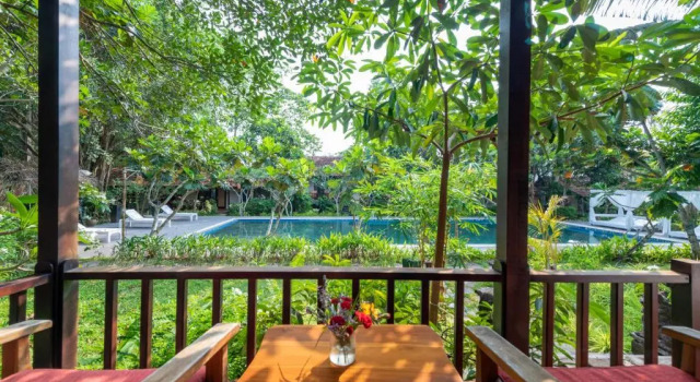 Двухместный номер Deluxe с видом на бассейн An Nhien Retreat Phu Quoc with Yoga Daily & Beach access