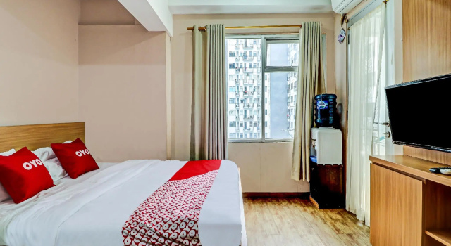 Номер Deluxe OYO 90266 Jarrdin Apartement By Bedpacker