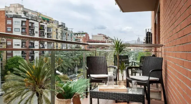 Апартаменты c 1 комнатой с балконом Apartments Sata Park Guell Area