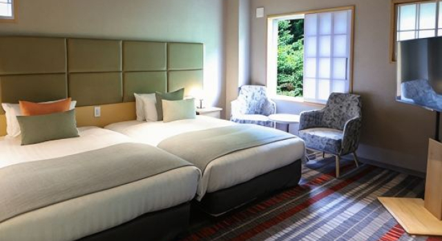 Номер Standard с видом на окрестности Hakone Yuyado Zen
