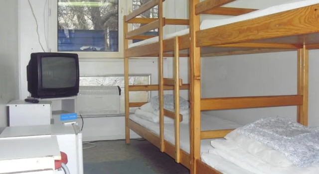 Кровать в общем номере Hostel Metro