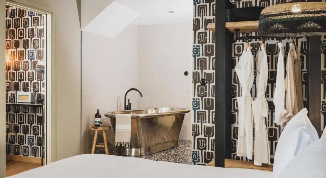 Люкс с частичным видом на океан Le Garage Biarritz Hôtel