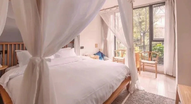 Люкс с видом на сад Qingcheng Mountain - Luxury Wuliuzhuang