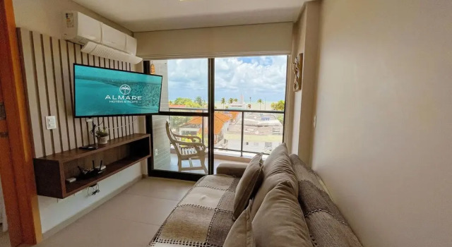 Flat Oceânica Deluxe - By Almare, Забронировать Отель Отели Жуан-Песоа с парковкой, рядом с Социальная коммерческая служба Жуан-Песоа, Парковка