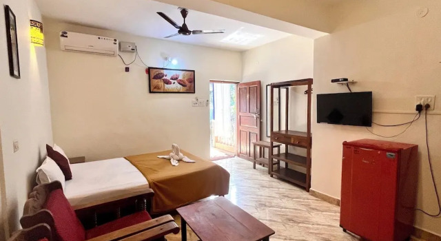 Standard huone Morjim Sunset Hotel - 300 Meter to Morjim Beach with Pool & Kitchen Apartments
