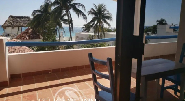 Четырёхместный номер Standard с видом на море Pelicano Inn Playa del Carmen - Beachfront Hotel