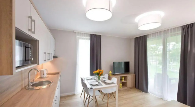 Апартаменты с 2 комнатами APARTAMENTY MIERZEJA - Stegna Forest, blisko lasu, Bezpłatny Meleks