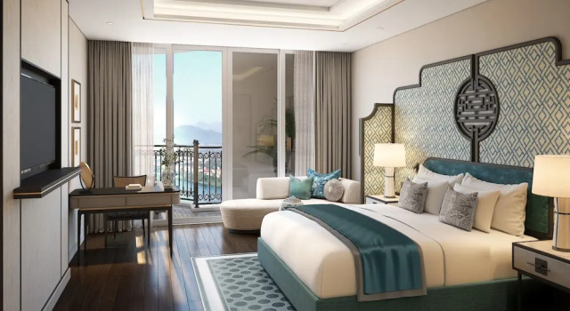 Семейный номер Standard с балконом и с видом на реку Grand Royal Riverside Hue, Fusion Collection