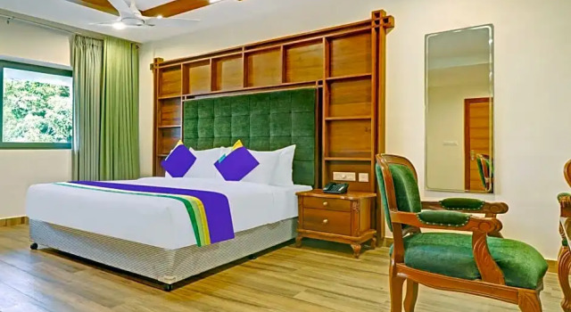 Номер Superior Treebo Premium Vahada 7 Minutes Drive From Ambalapuzha Sree Krishna Swamy Temple