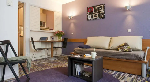 Апартаменты c 1 комнатой Aparthotel Adagio La Défense Le Parc