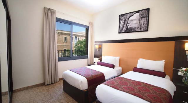 Standard- firedobbelt værelse med altan New Capitol Hotel - Jerusalem