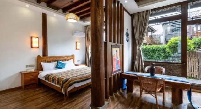 Люкс с видом на сад Shanyushe Renwen Boutique Inn