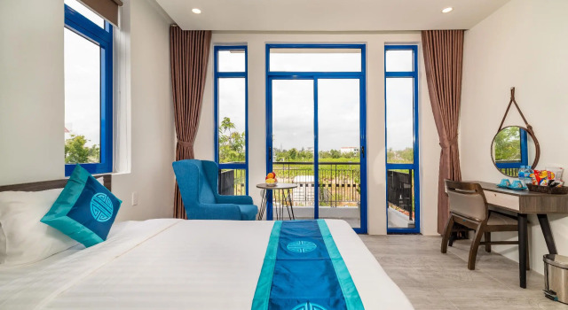 Двухместный номер Deluxe с балконом Blue Boutique Villa Hoi An