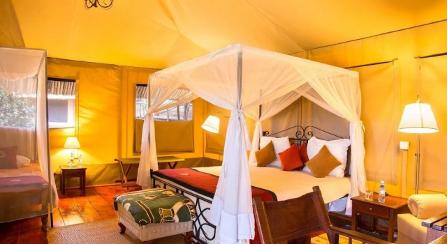 Одноместный номер Standard с балконом Ngorongoro Forest Tented Lodge