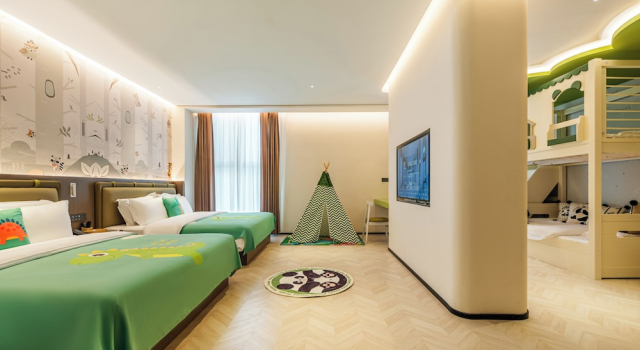 Люкс Superior Panda Sleepy Hotel Chengdu Panda Base