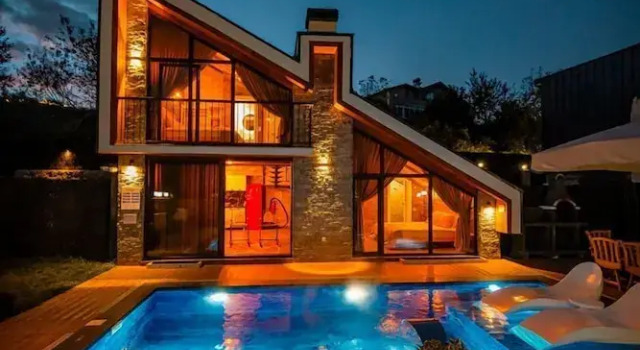 Бунгало Deluxe с видом на горы Sapanca Ormanti Bungalov