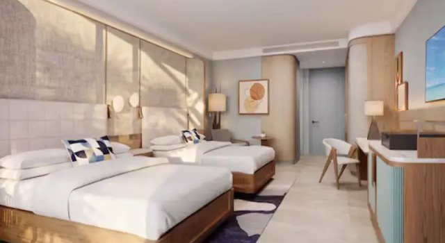 Четырёхместный номер Standard с видом на бассейн The Westerly At Hilton Aruba Caribbean Resort