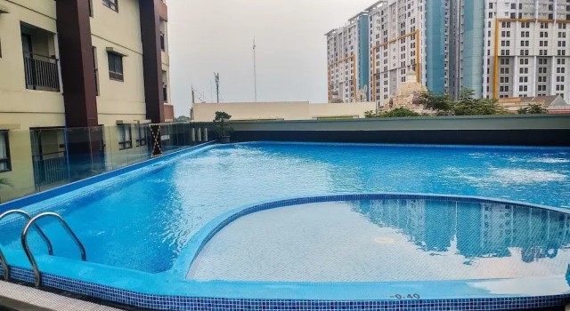 Minimalist Studio Apartment at Atria Residences with Pool View