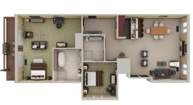 Люкс с 2 комнатами Rustic Inn Creekside