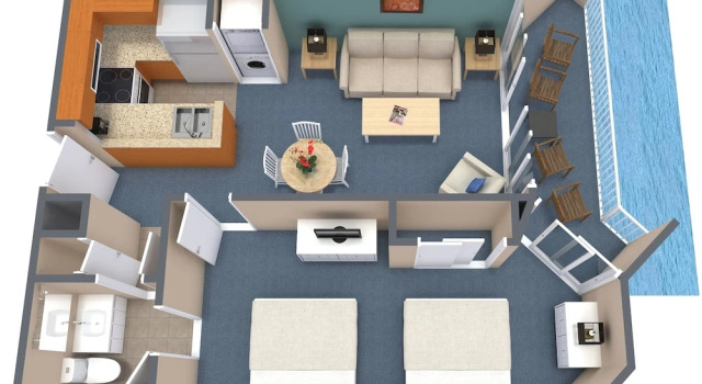 Двухместный номер Standard c 1 комнатой с балконом и oceanfront The Strand - A Boutique Resort