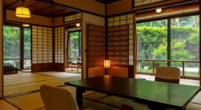 Номер Japanese-Style Deluxe Corner с видом на сад Motoyu Ishiya