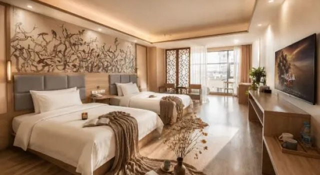 Семейный люкс Deluxe Yunshang Qingju Hotel (Xi'an Bell Tower City Wall Yongningmen Subway Station Branch)